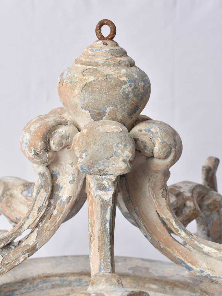 Antique French bed crown / canopy frame 18½" Chez Pluie