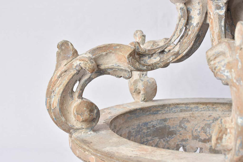 Antique French bed crown / canopy frame 18½" Chez Pluie