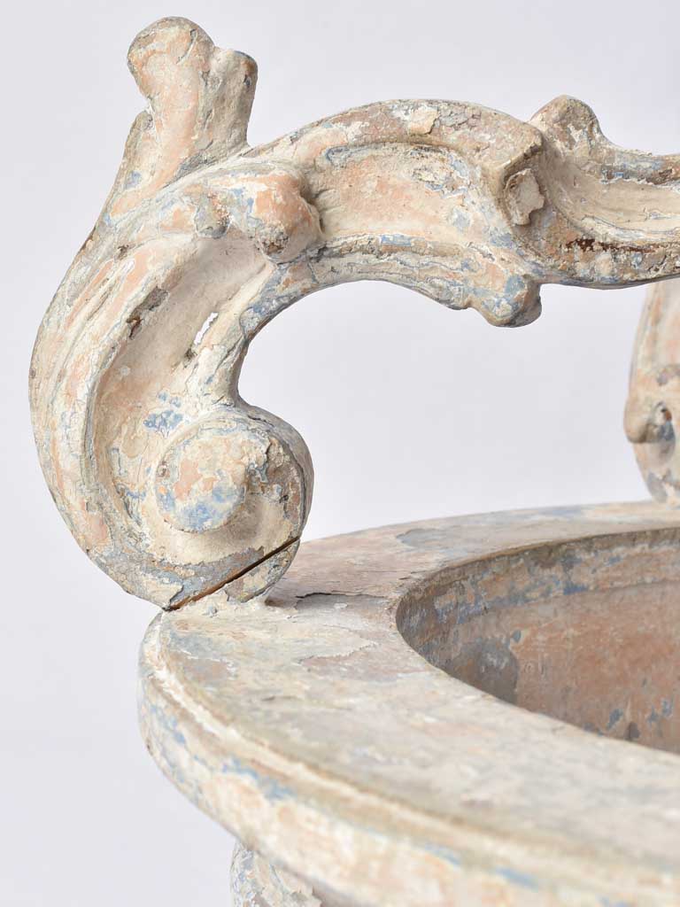 Antique French bed crown / canopy frame 18½" Chez Pluie