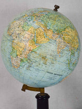 Early 20th-century spinning world globe 18½"