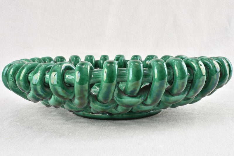 Unique Green-Glazed Massier Ceramic Art