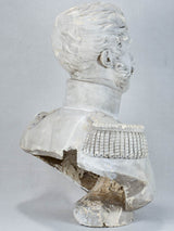 19th-century plaster bust - General Berlier 26"