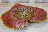 Large artisan made leaf bowl