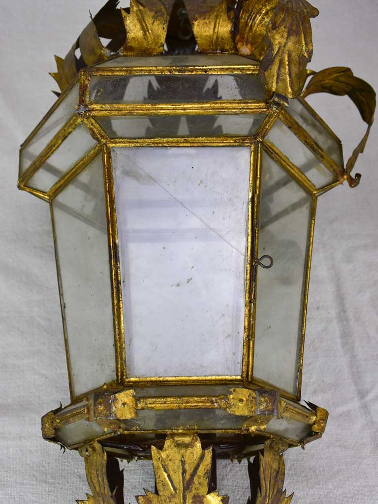Pair of antique Spanish lanterns 22"