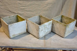 Collection of five square Willy Guhl garden planters