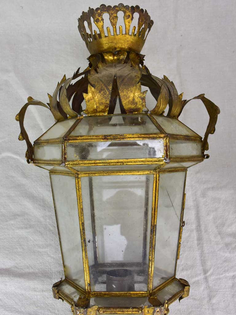 Pair of antique Spanish lanterns 22"