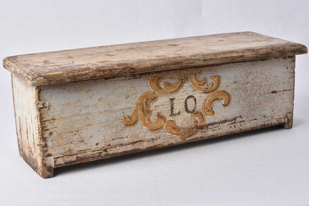 3 rectangular religious trunks - hand painted Italian 20"