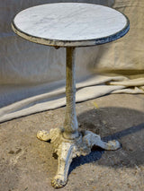 Napoleon III bistro table with polished marble top