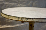 Napoleon III bistro table with polished marble top