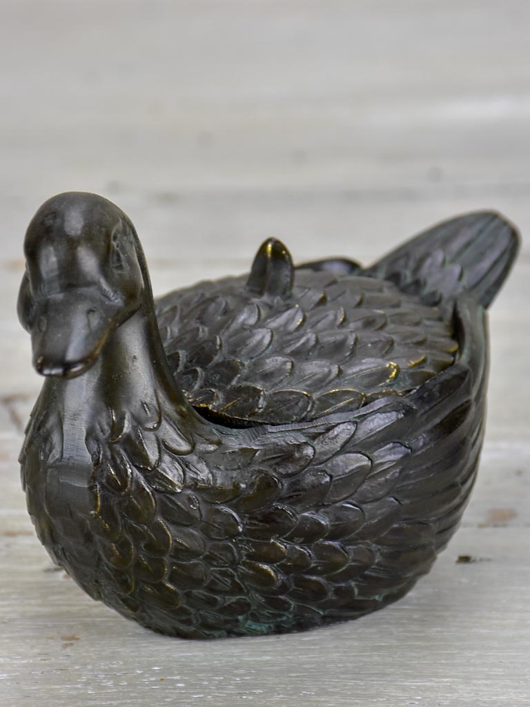 Vintage jewelry container in the shape of  a duck