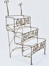 Vintage twisted wire counter spice rack