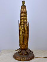 Large sweet corn lamp base - 1960's