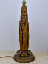 Large sweet corn lamp base - 1960's