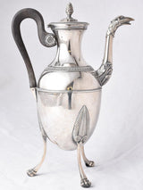 Antique Silver Bird-Spouted French Coffee Pot