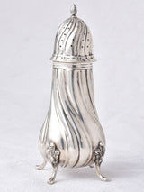 18th-Century French Poinçon Silver Sugar shaker - spiral 6¾"