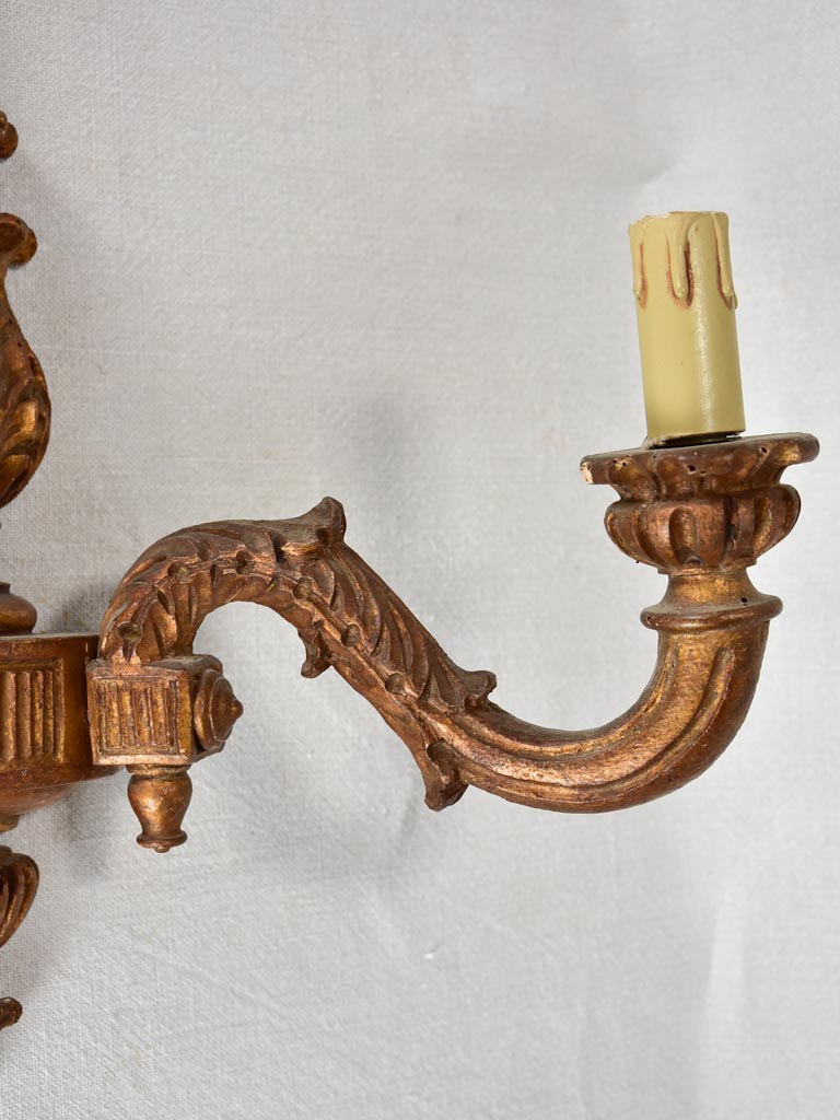 Pair of Louis XV-XVI style wall sconces - 1950s