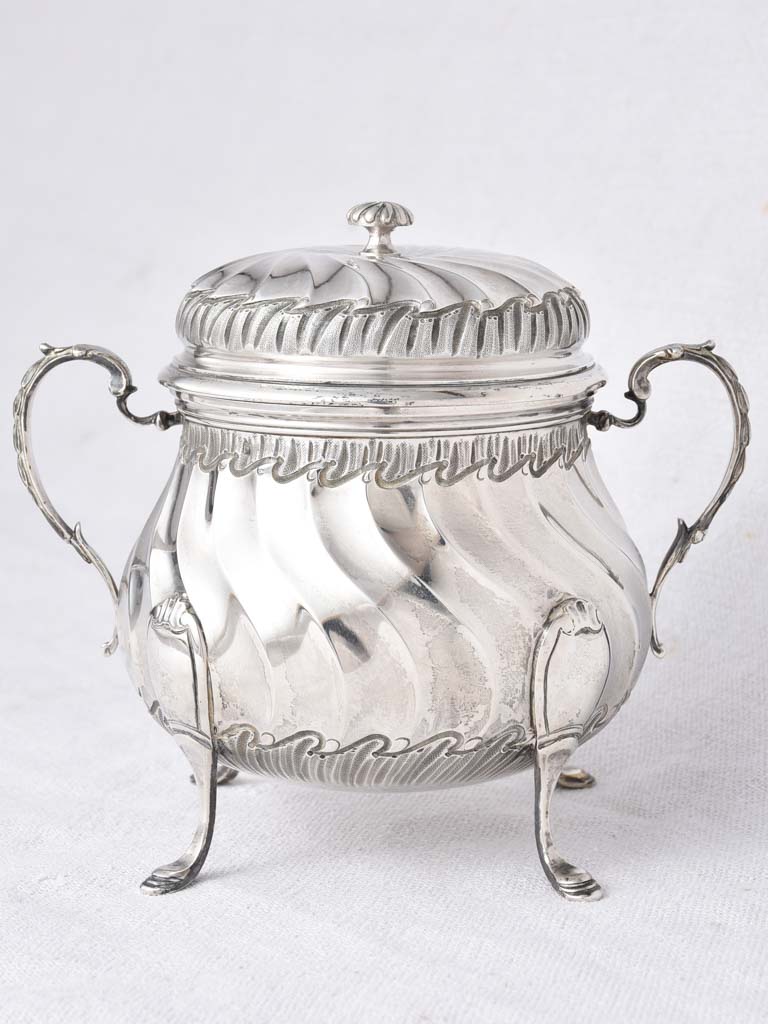 Vintage Poinçon Silver Spiral Coffee pot