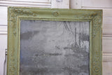 Antique French Directoire mirror with green patina 20 ¾'' x 26”