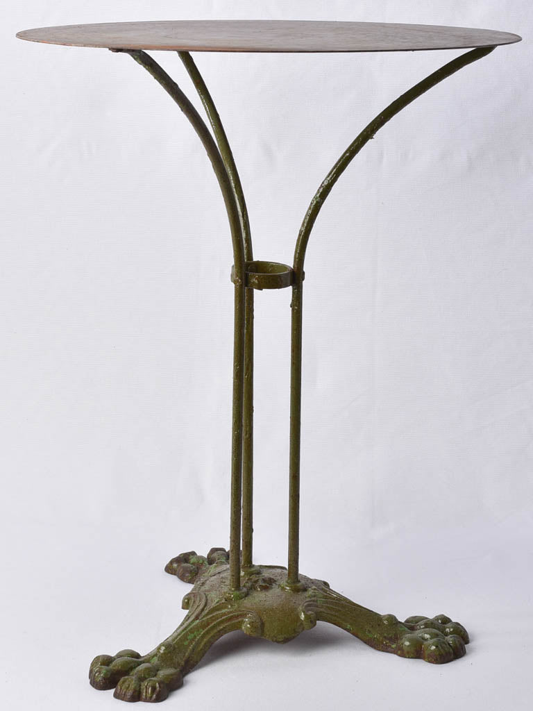 RESERVED BM Antique French garden table with claw feet