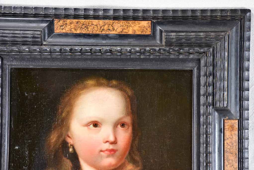 17th-century portrait of a child - unsigned 23¼" x 27¼"