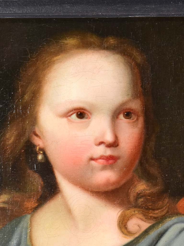17th-century portrait of a child - unsigned 23¼" x 27¼"