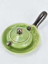 Sugar bowl and plate with long handle - Dieulefit