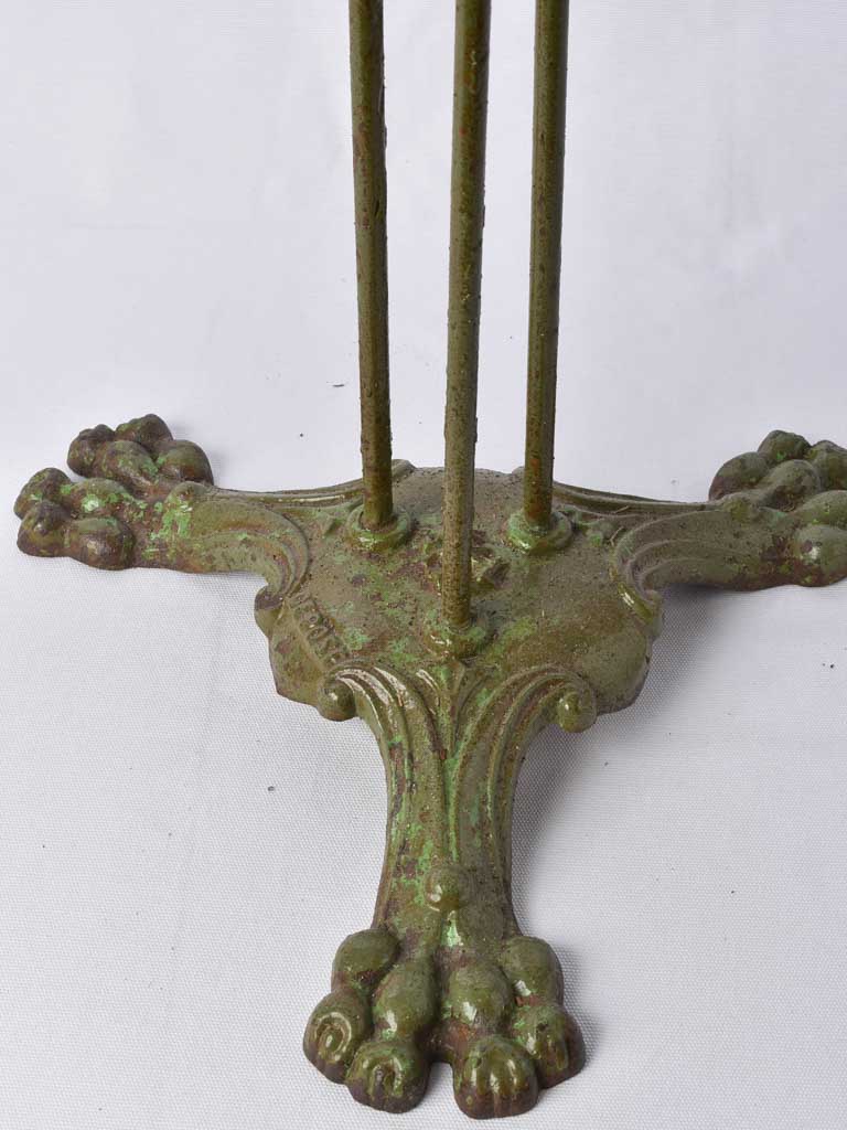 RESERVED BM Antique French garden table with claw feet