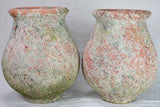 Pair of vintage terracotta pots from Albi 20"