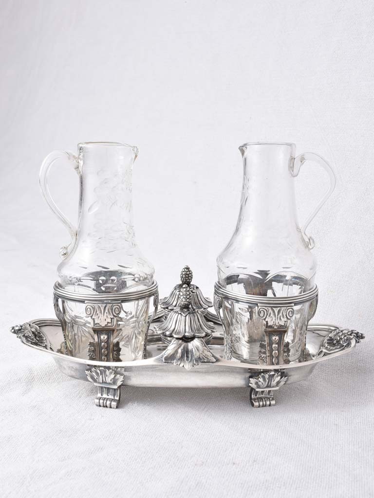 Exquisite antique Louis XV cruet set