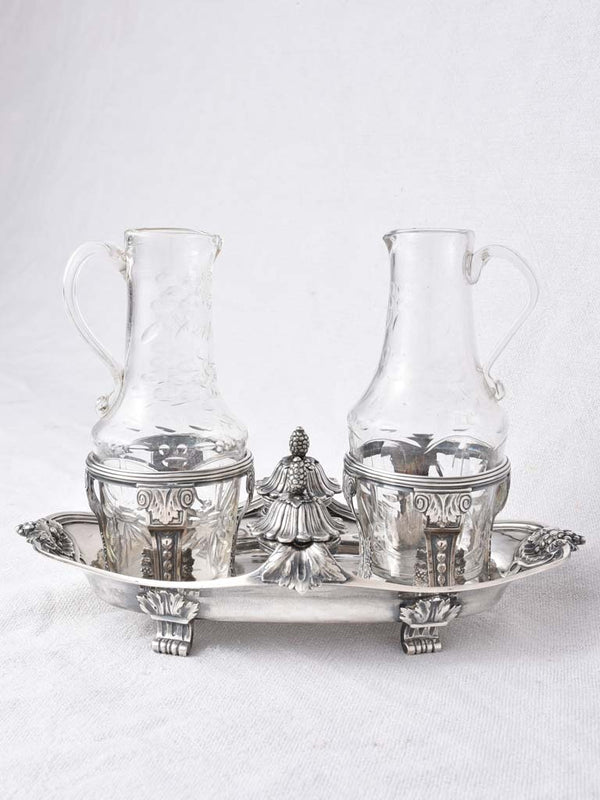 Exquisite antique Louis XV cruet set