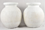 Pair of Willy Guhl ' olive' planters - white finish 24¾"