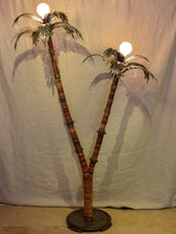 1980s Rope Decorated Palm Lamp