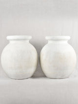 Pair of Willy Guhl ' olive' planters - white finish 24¾"