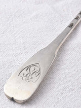 Polished French Silver Serving Spoon