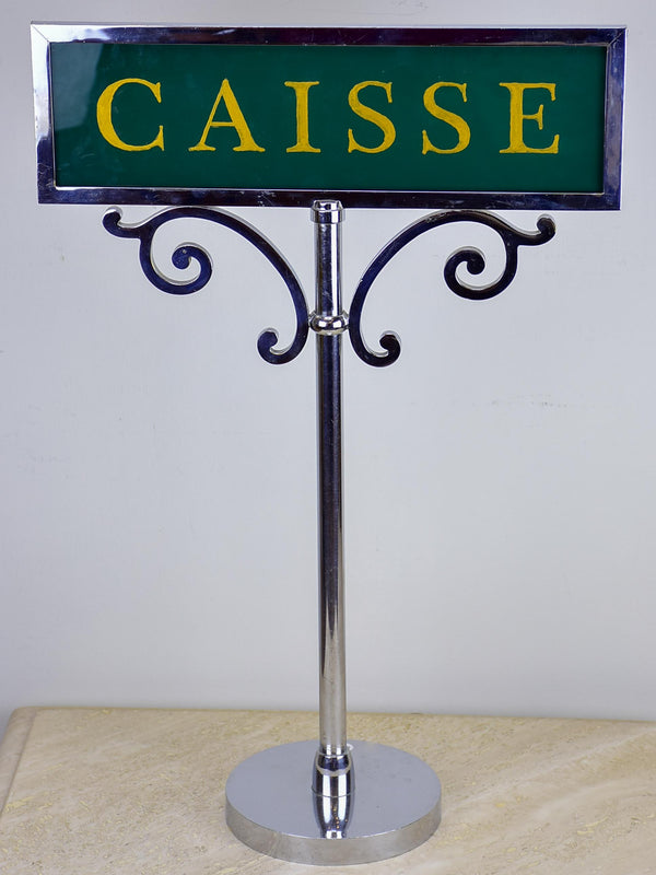 'Caisse' cash register sign