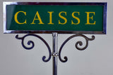 'Caisse' cash register sign