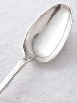 Patinated Antique French silver spoon
