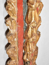 Pair of Spanish gilt boiserie column elements from a church 51¼"