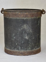19th Century French copper winemaker's bucket with riveted collar 11¾"