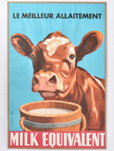 Vintage, Superb, Printed Milk Advertising Poster