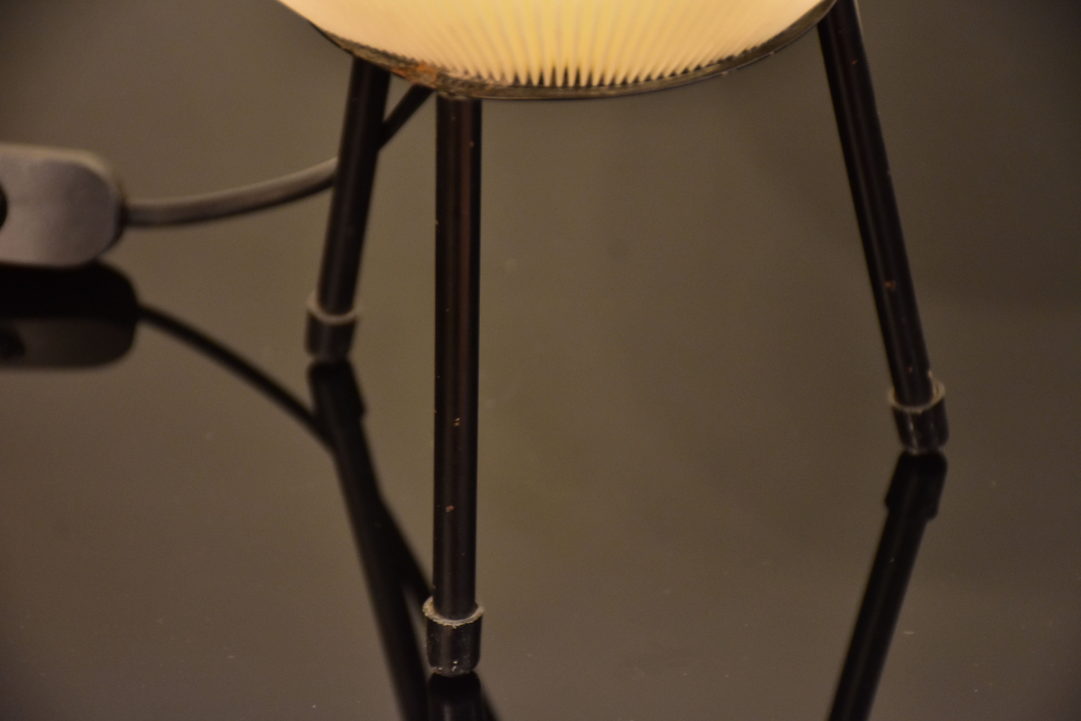 Original Rispal rhodoid tripod lamp