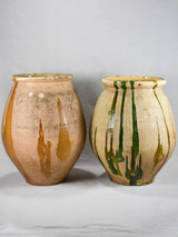 RESERVED Two 19th-century oil jars from Castelnaudary 27"
