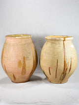 RESERVED Two 19th-century oil jars from Castelnaudary 27"