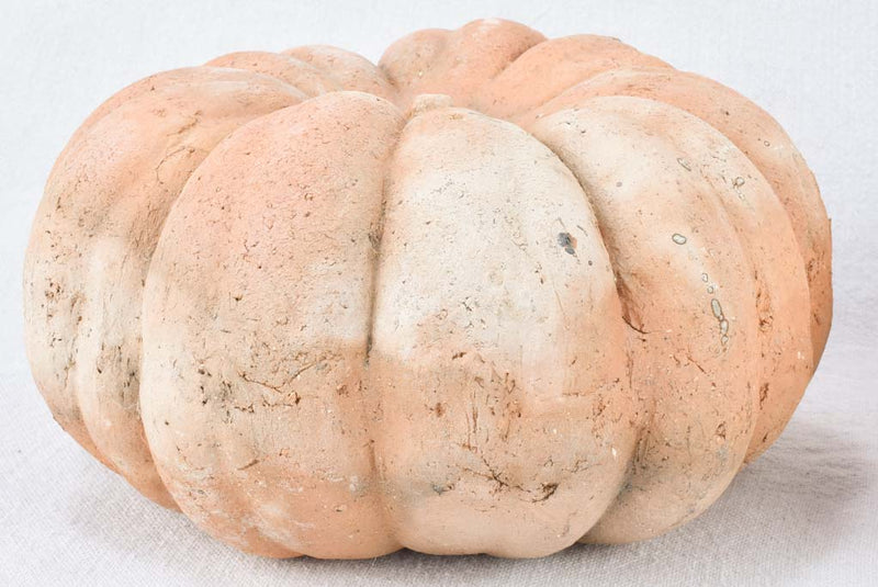 Set of five terracotta sculptures of pumpkins
