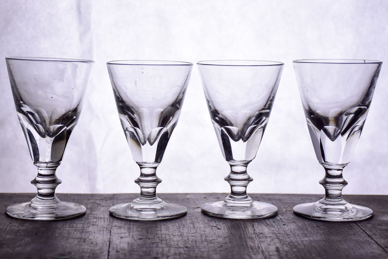Set of eight antique absinthe glasses – Chez Pluie