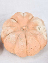 Set of five terracotta sculptures of pumpkins