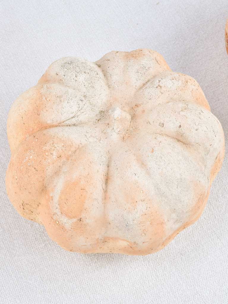Set of five terracotta sculptures of pumpkins