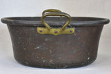 Broad French winemaker's copper with two handles 18½"