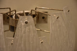 Pair of vintage Murano glass wall sconces - waterfall