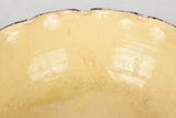 1950s salad bowl from Dieulefit with rippled edge 12¼"